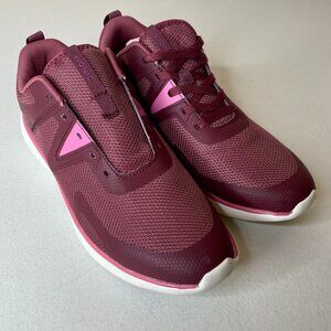 Vionic Leyo Red Pink Trim Sneakers Missing Lace Size 8